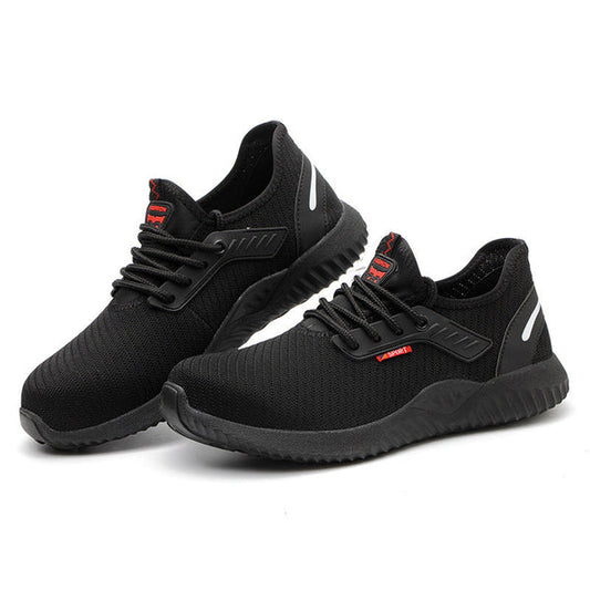 Men's Breathable Steel Toe Safety Shoes – Lightweight Anti-Smash Work Sneakers